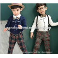 2015 spring boy's cotton shirt with tie and coogan set